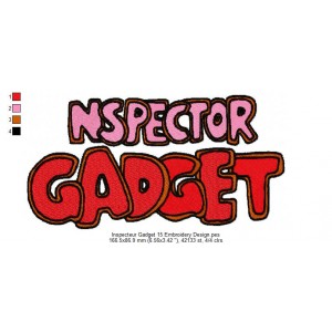 Inspecteur Gadget 15 Embroidery Design